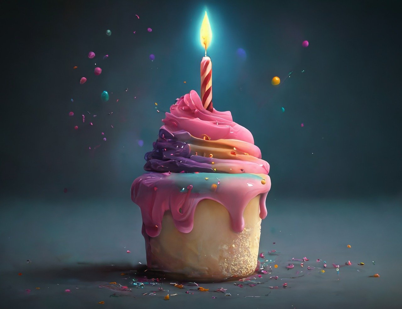 photo of a birthday cake